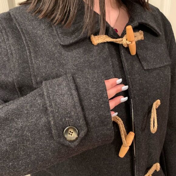 Shades of Grey Micah Cohen Y2K Wool Stadium Coat L - Picture 3 of 6